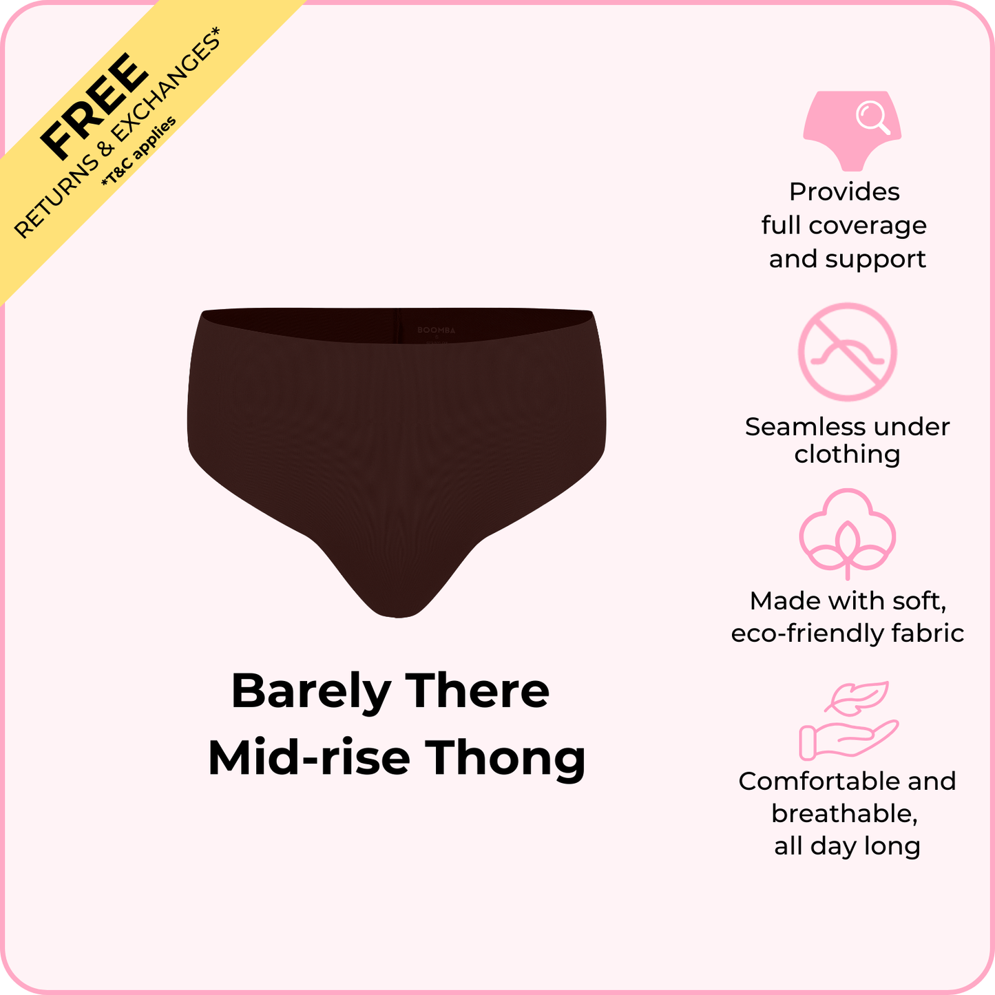 Barely There Mid-rise Thong