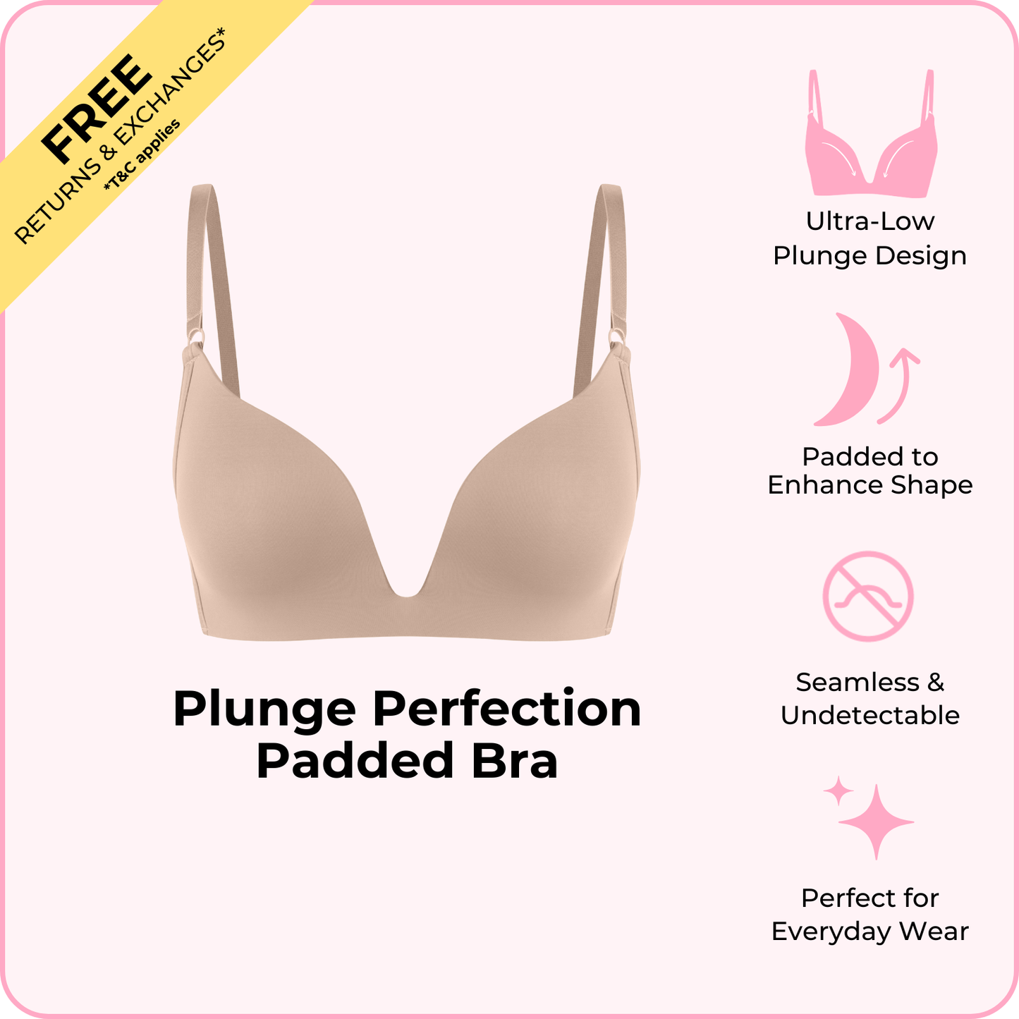 Plunge Perfection Padded Bra