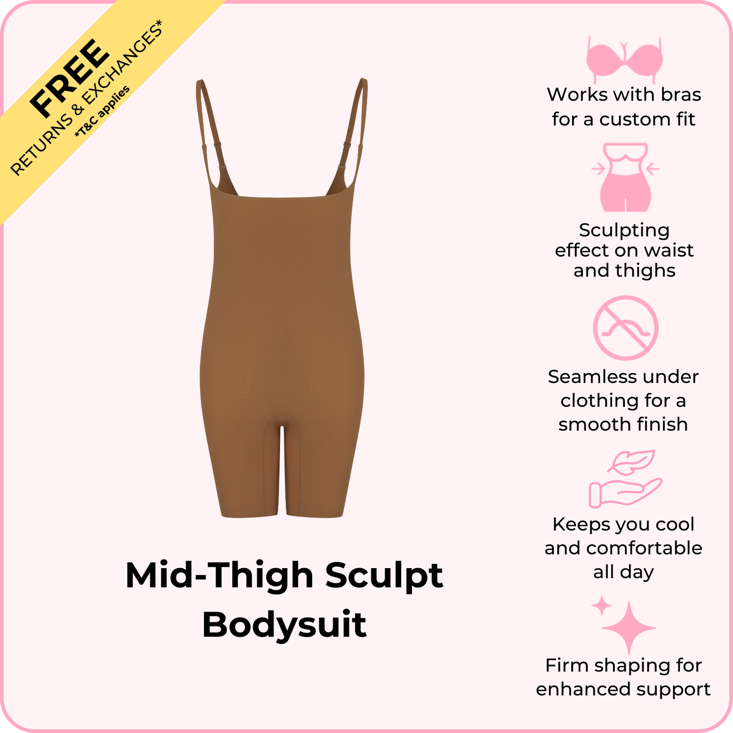 Mid-Thigh Sculpt Bodysuit